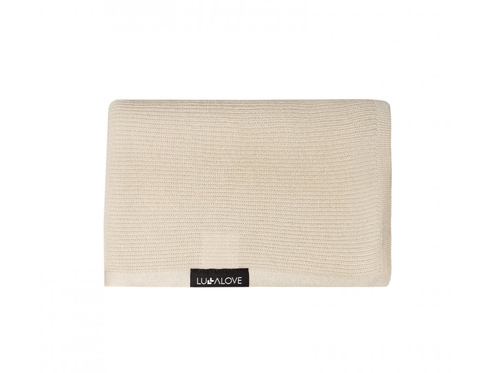 E-shop Lullalove Lahká bambusová deka 90x90cm farba:milk coffee