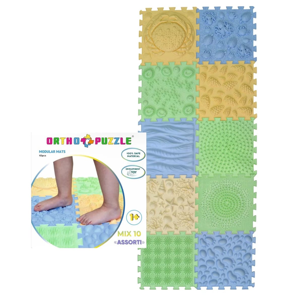 E-shop Ortho Puzzle ortopedické koberčeky Assorti