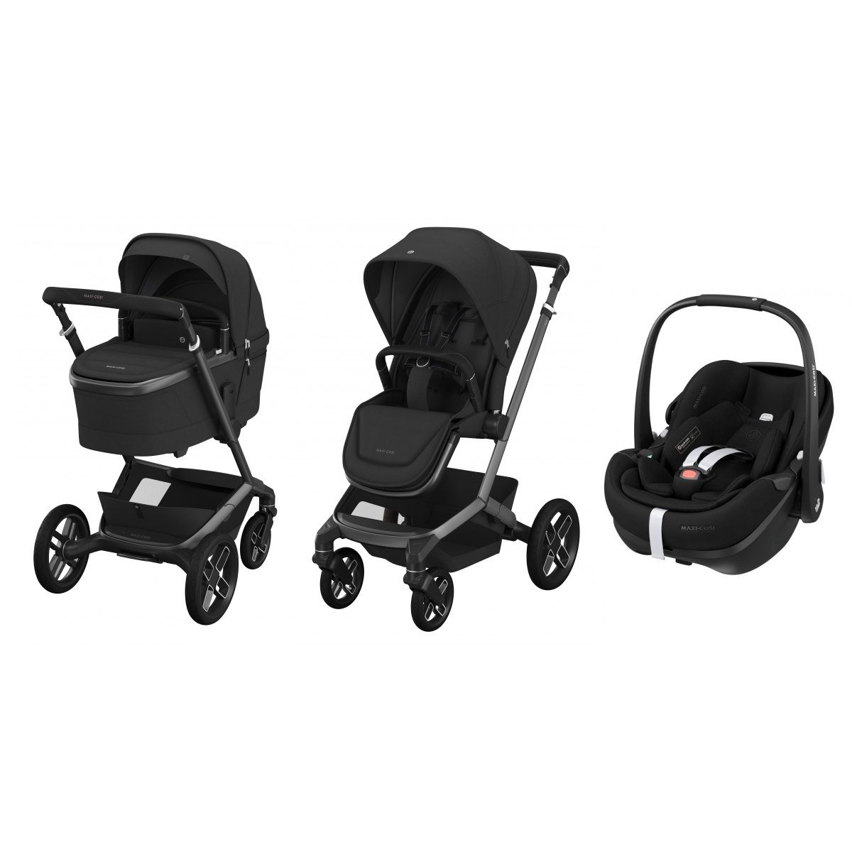 E-shop Maxi-Cosi výhodný set Fame 3v1, Twillic Black