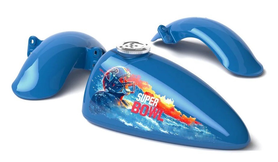 E-shop Hyper Gogo Palivová nádrž a blatníky pre motorku Cruiser - modrá