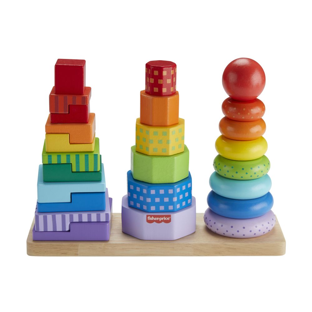 E-shop Mattel Fisher Price DREVENÁ VEŽA TVARY