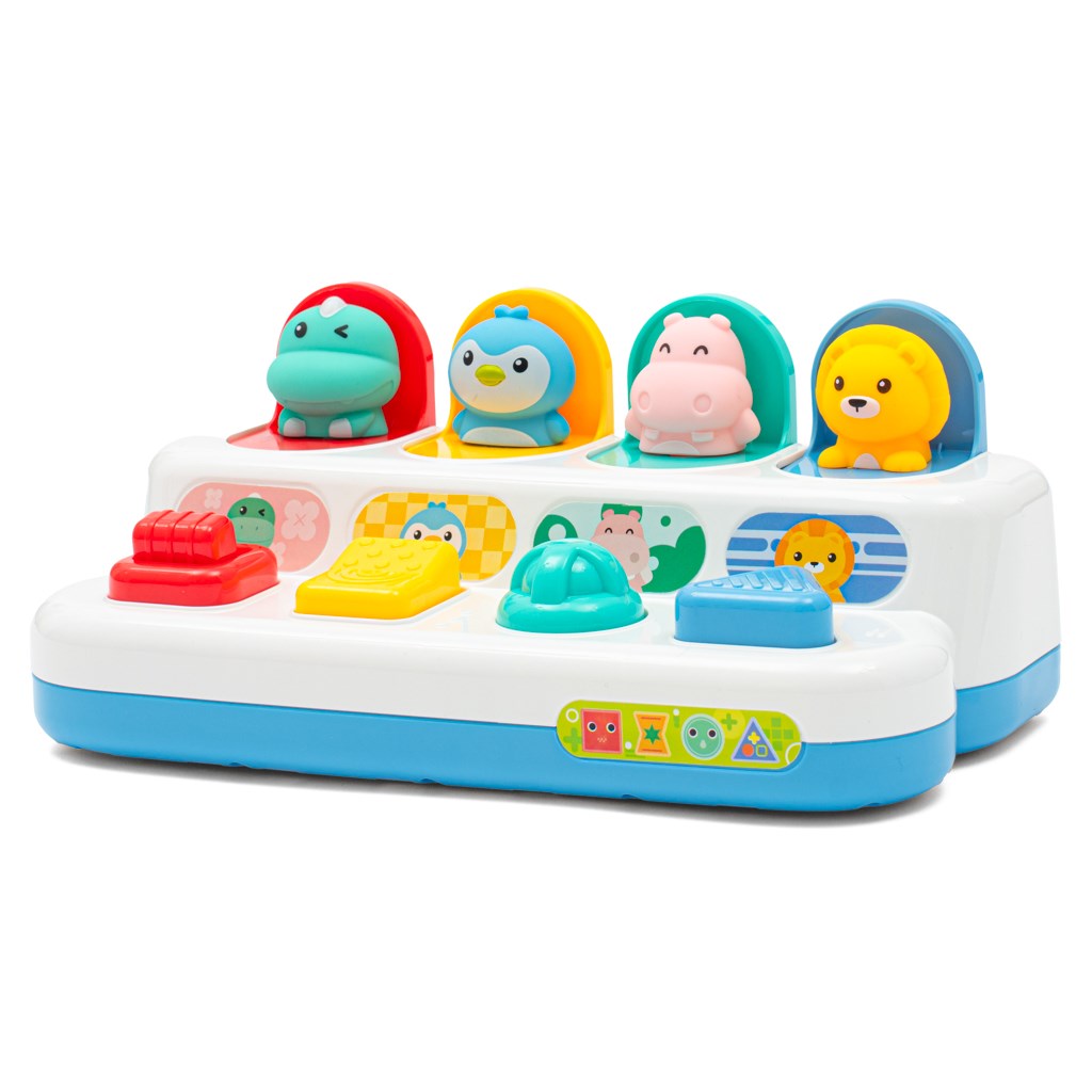 E-shop Interaktívna hračka - Vyskakovacie okienka so zvieratkami Peekaboo Baby Mix - 56437