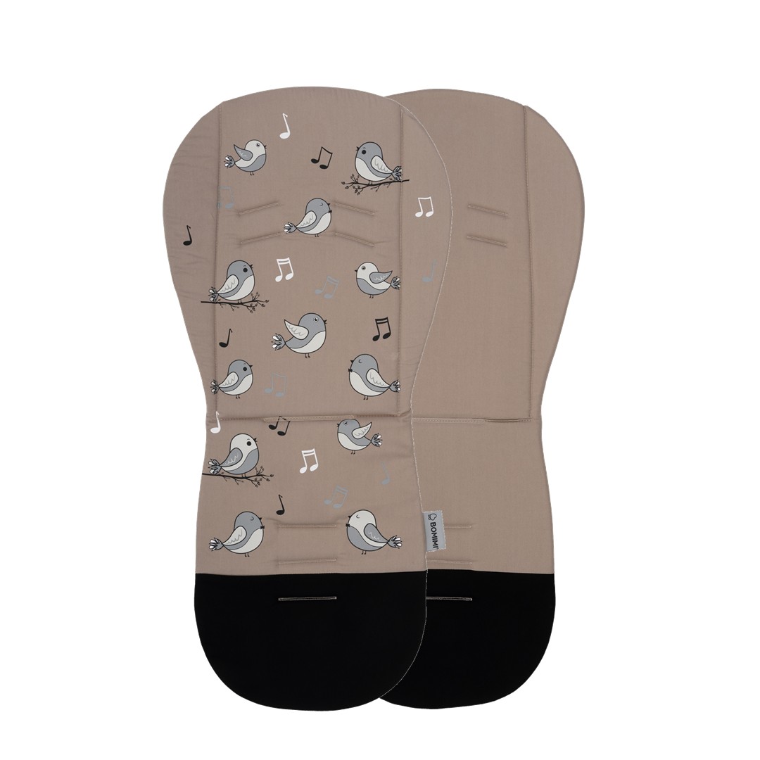 E-shop Bomimi ADA Podložka do kočíka BIRDIES beige