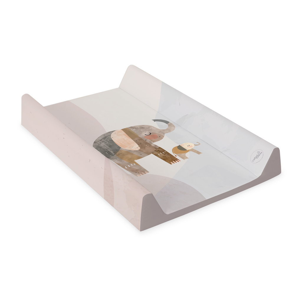 E-shop CEBA BABY Podložka prebaľovacia 2-hranná mäkká (50x70) Basic Elephant Family