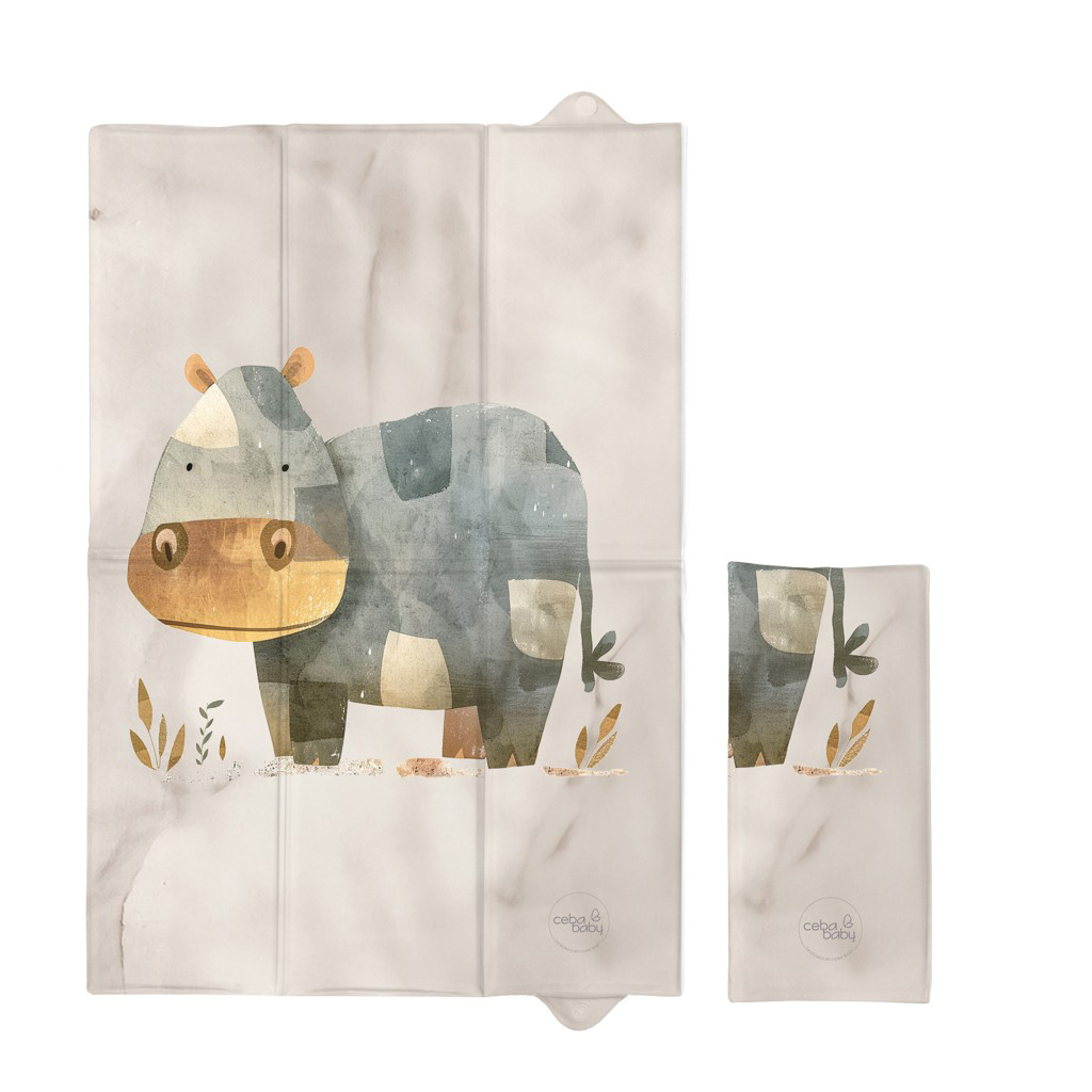 E-shop CEBA BABY Podložka prebaľovacia cestovná (60x40) Basic Cosy Hippo