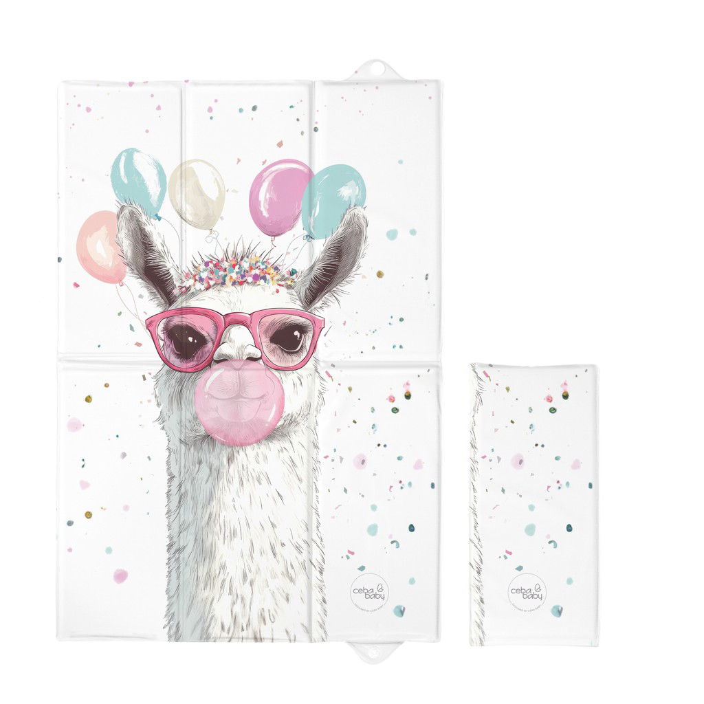 E-shop CEBA BABY Podložka prebaľovacia cestovná (60x40) Basic Crazy Lama