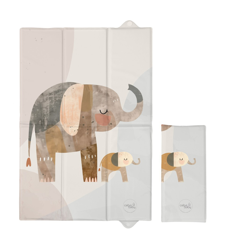 E-shop CEBA BABY Podložka prebaľovacia cestovná (60x40) Basic Elephant Family