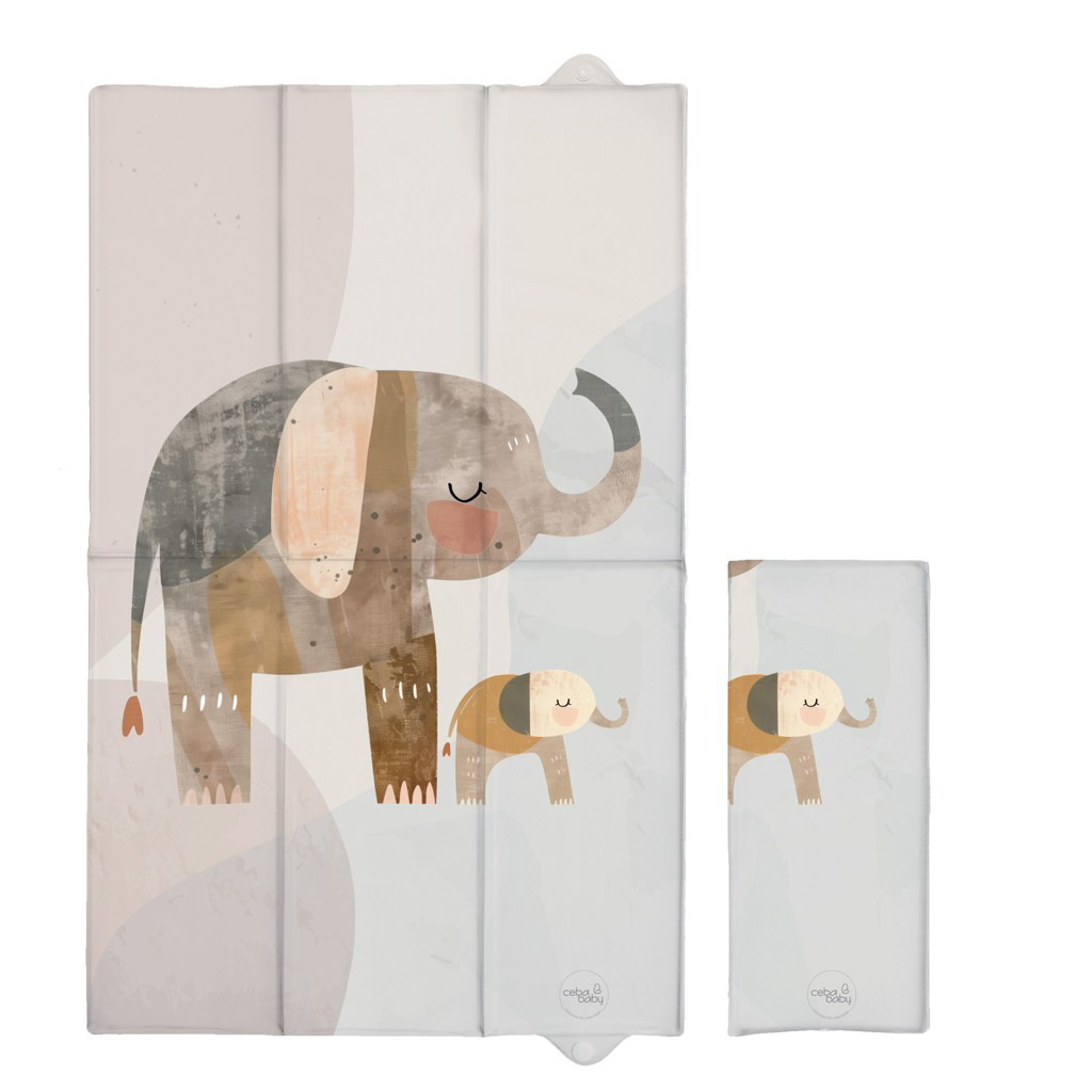 E-shop CEBA BABY Podložka prebaľovacia cestovná (80x50) Basic Elephant Family