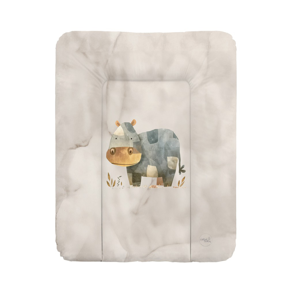 E-shop CEBA BABY Podložka prebaľovacia mäkká (50x70) Basic Cosy Hippo