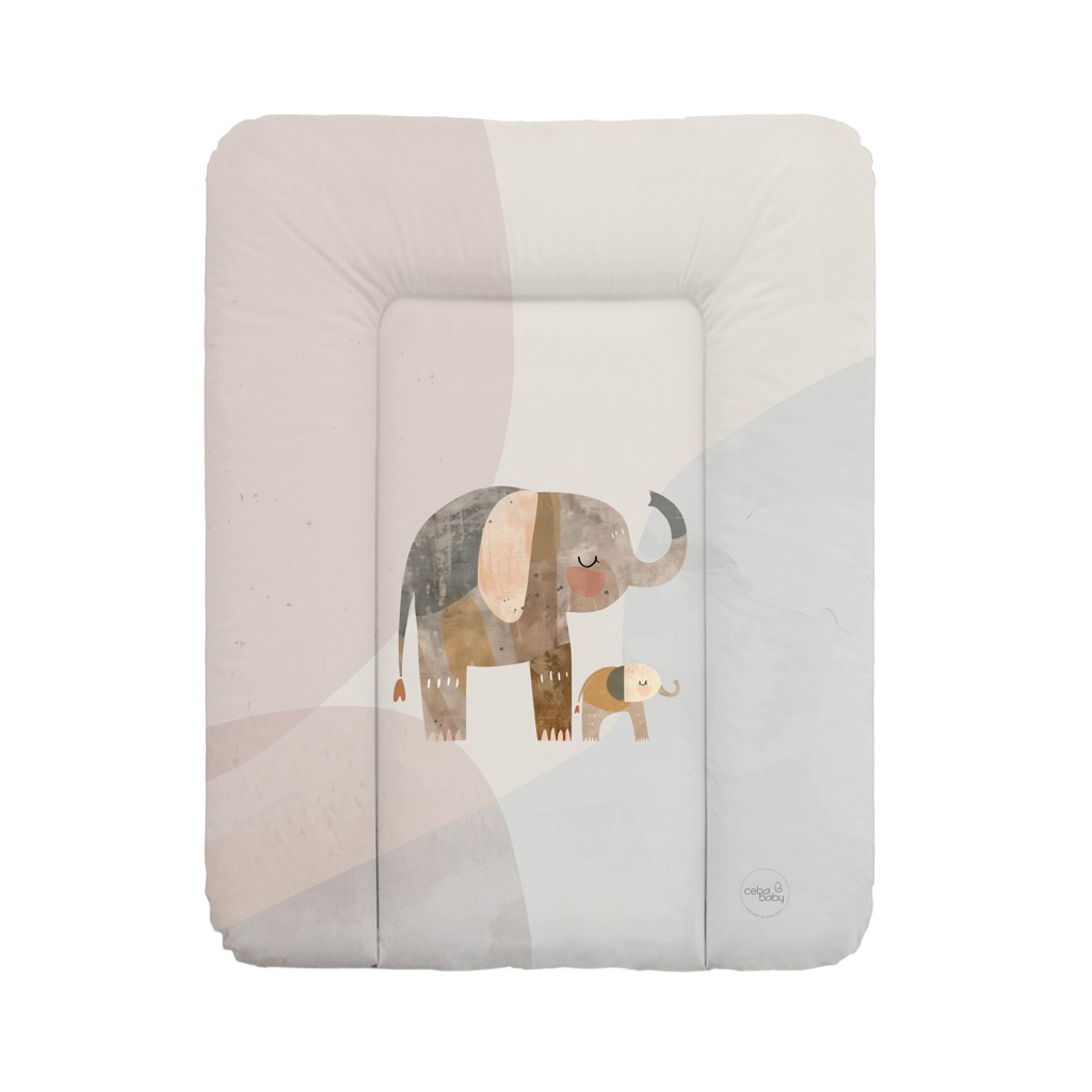 E-shop CEBA BABY Podložka prebaľovacia mäkká (50x70) Basic Elephant Family