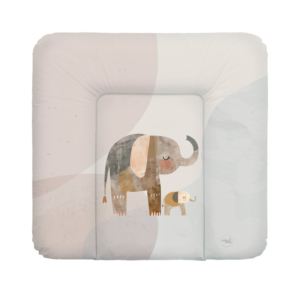 E-shop CEBA BABY Podložka prebaľovacia mäkká (75x72) Basic Elephant Family
