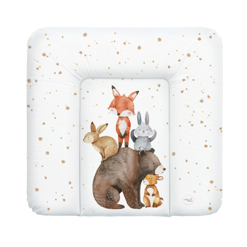 E-shop CEBA BABY Podložka prebaľovacia mäkká (75x72) Basic Forest Friends