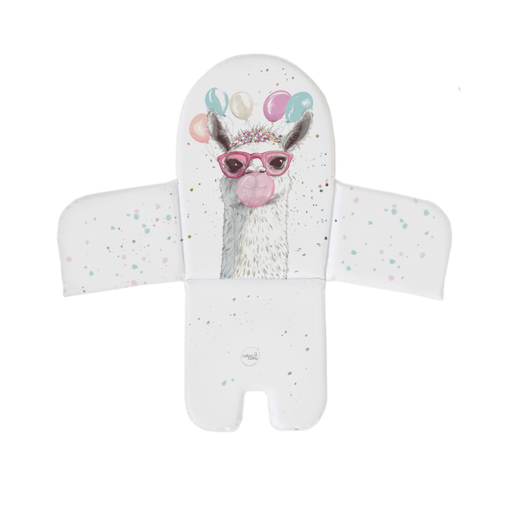 E-shop CEBA BABY Vložka do jedálenskej stoličky (38x28) Basic Crazy Lama
