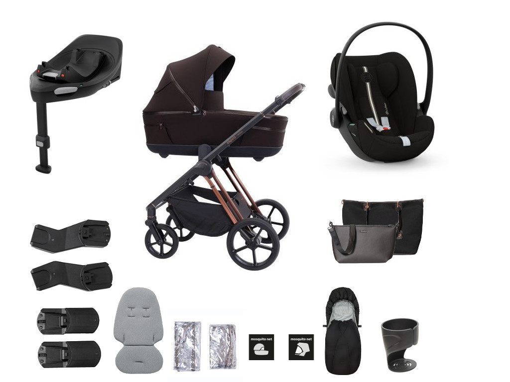 ESPIRO výhodný set Miloo 2025 + Cybex Cloud G Plus so základňou, 208 Excellent Chocolate