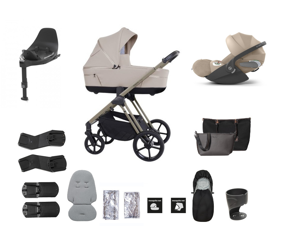 ESPIRO výhodný set Miloo 2025 + Cybex Cloud T Plus so základňou, 219 White Pearl