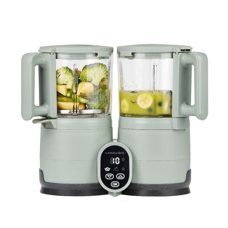 E-shop Babymoov Multifunkčný prístroj Nutribaby Glass Celadon Green