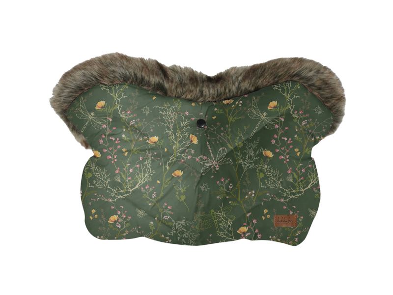 E-shop KikkaBoo Rukavice na kočík Luxury Secret Garden Green