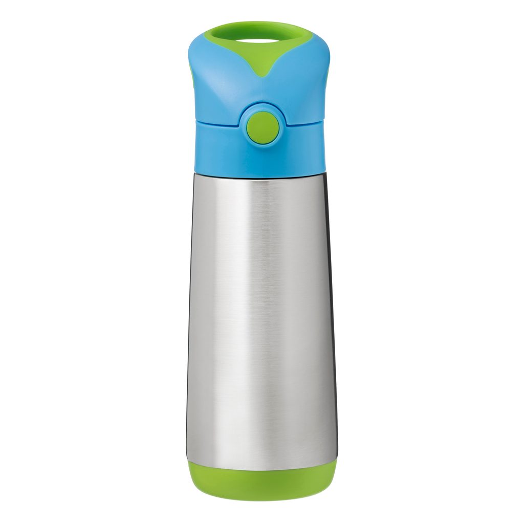 E-shop B.BOX Termoska na pitie so slamkou 500 ml - modrá/zelená