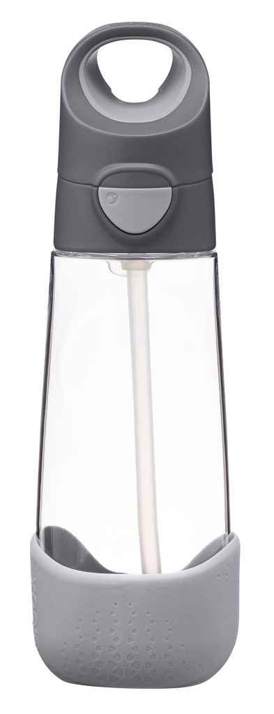 Fľaša na pitie so slamkou 600 ml - graphite