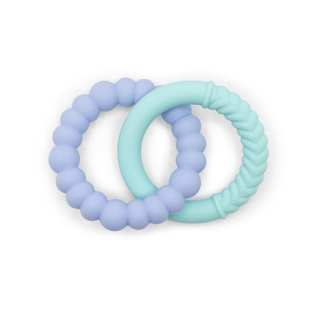 E-shop Jellystone designs Hryzátko Slnko, mätové/modré