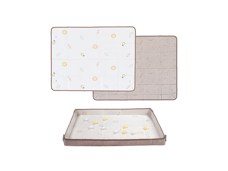 E-shop Taf Toys Hracia podložka penová s loptičkami Brown Beige