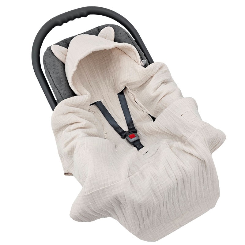 E-shop EKO Spací vak SP-55 pre 3 a 5-bodové pásy do autosedačky, BEIGE