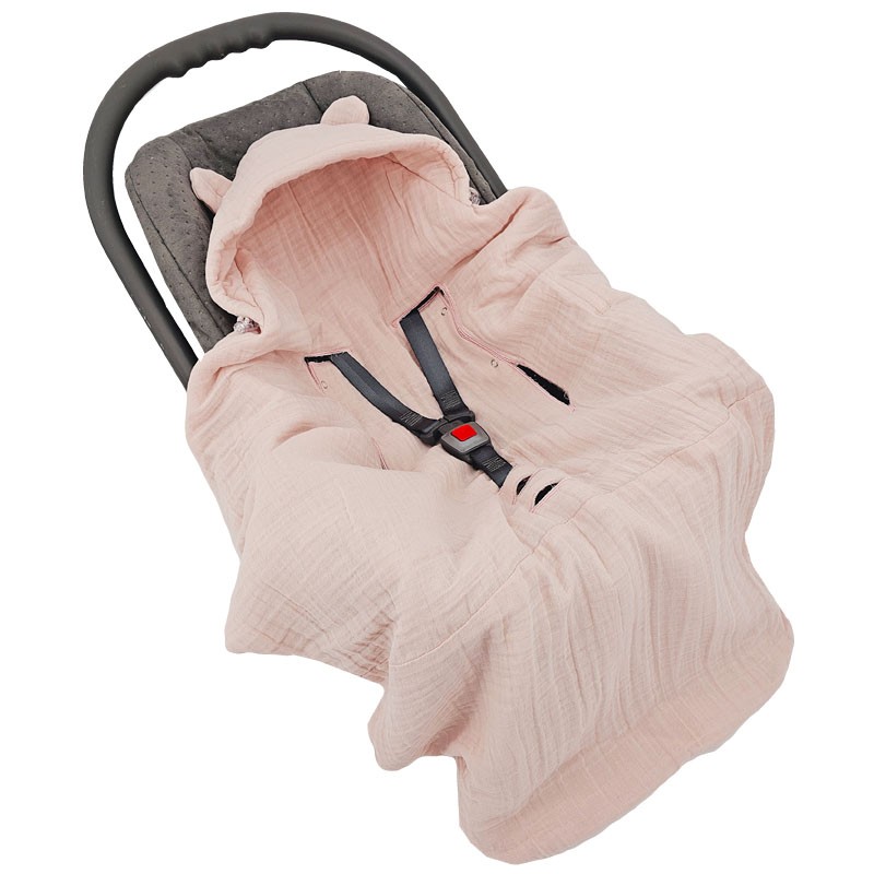 E-shop EKO Spací vak SP-55 pre 3 a 5-bodové pásy do autosedačky, ROSE PINK