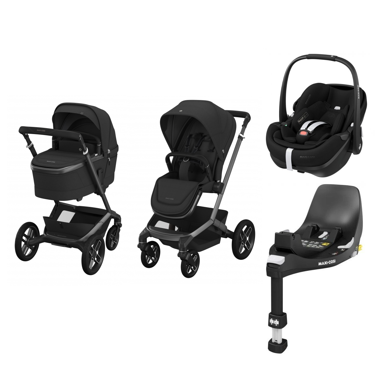 E-shop Maxi-Cosi výhodný set Fame 4v1, Twillic Black