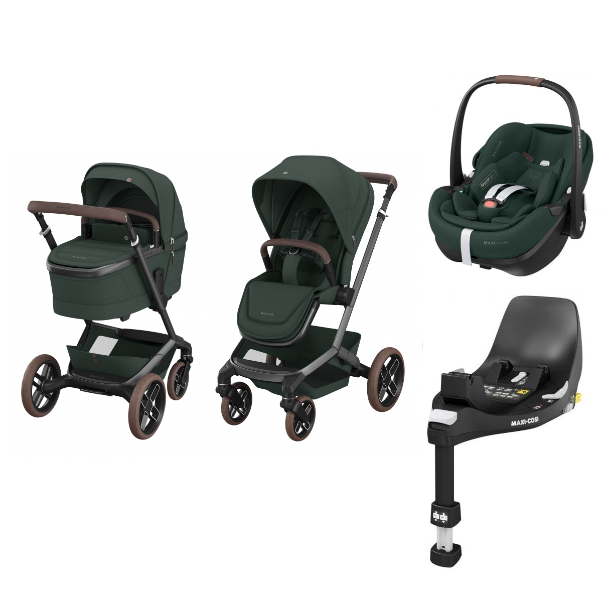 E-shop Maxi-Cosi výhodný set Fame 4v1, Twillic Green