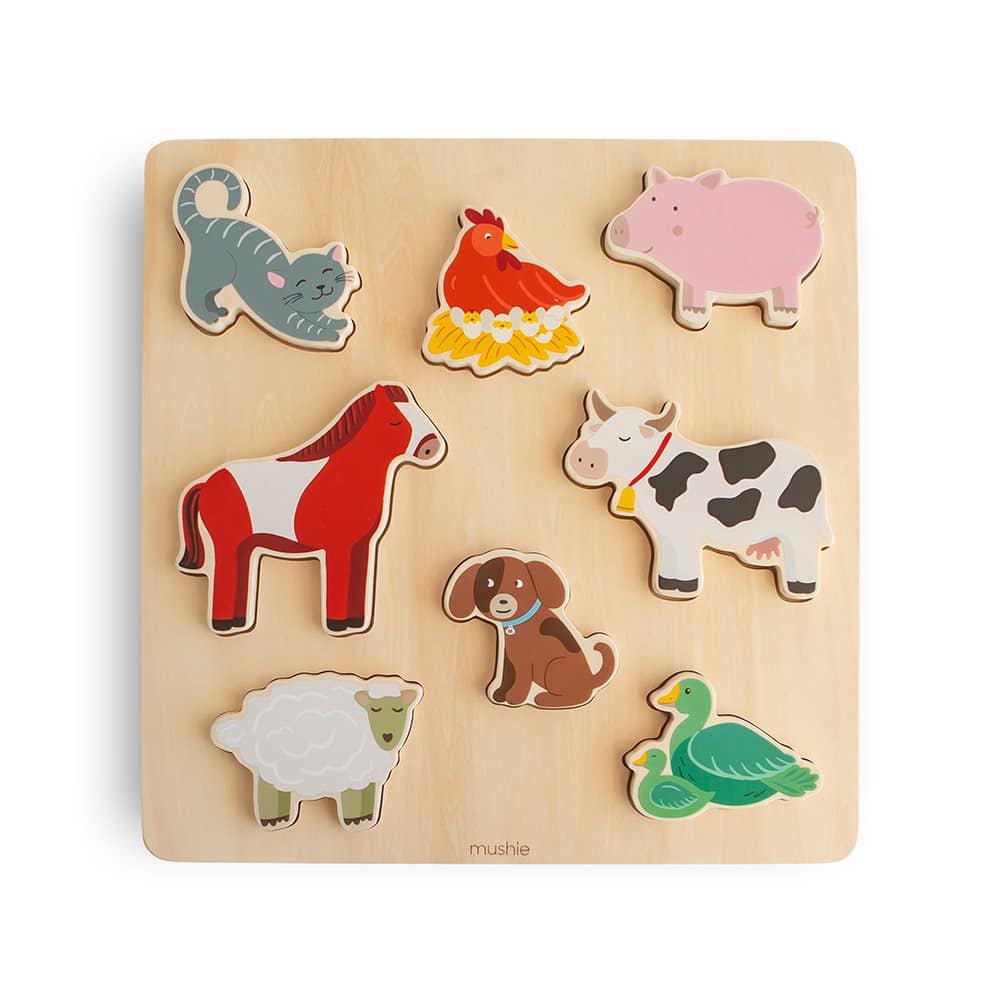 E-shop DREVENÉ PUZZLE MUSHIE - FARM