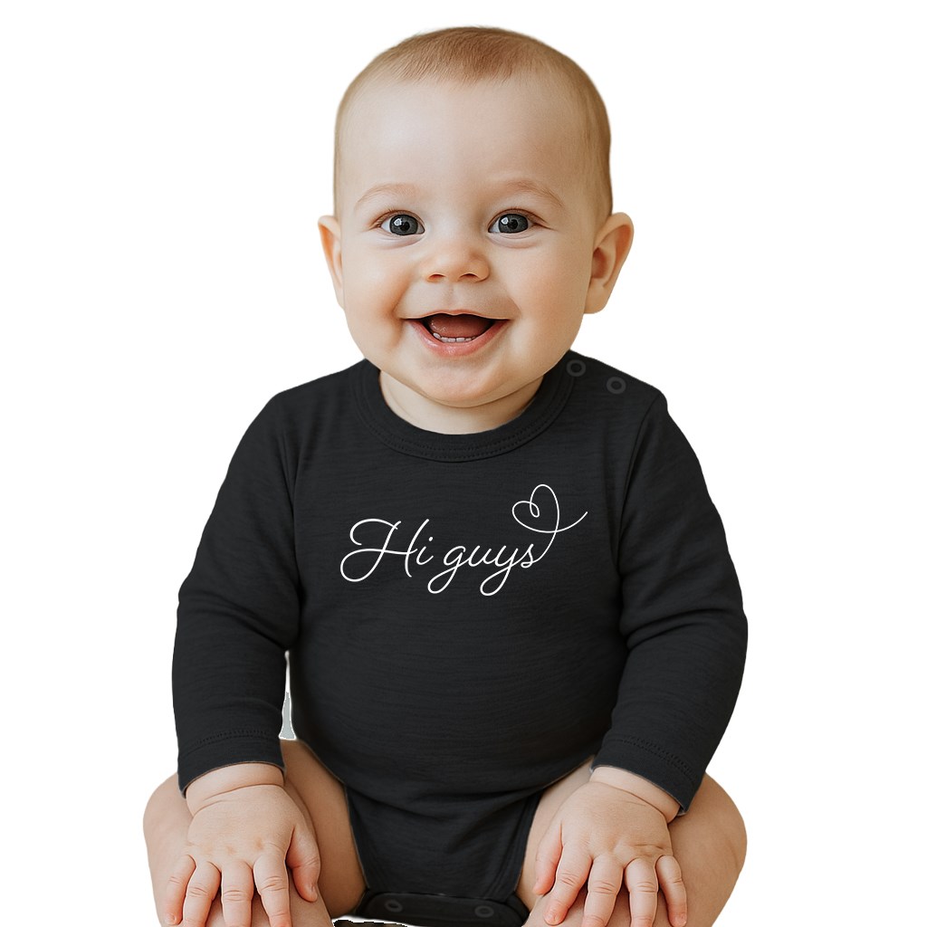 E-shop Detské body s potlačou New Baby Hi guys, 86 (12-18m) - 57909