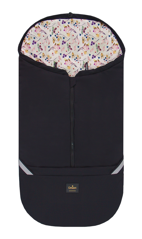 E-shop Emitex Fusak 2v1 Cocoon Softshell Black + Autumn Berries