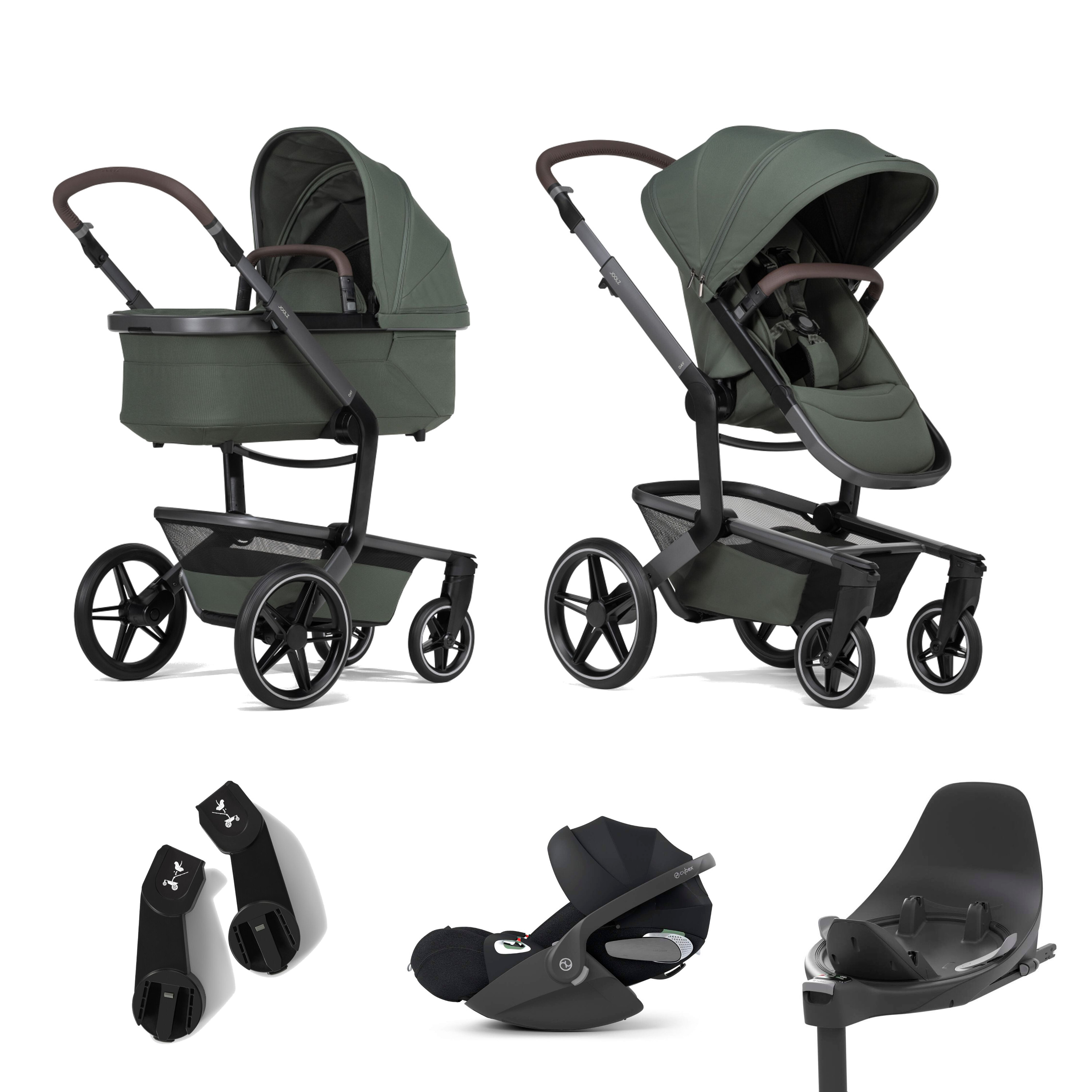 E-shop Joolz Day5 Forest green + Cybex Cloud T Plus + Base T