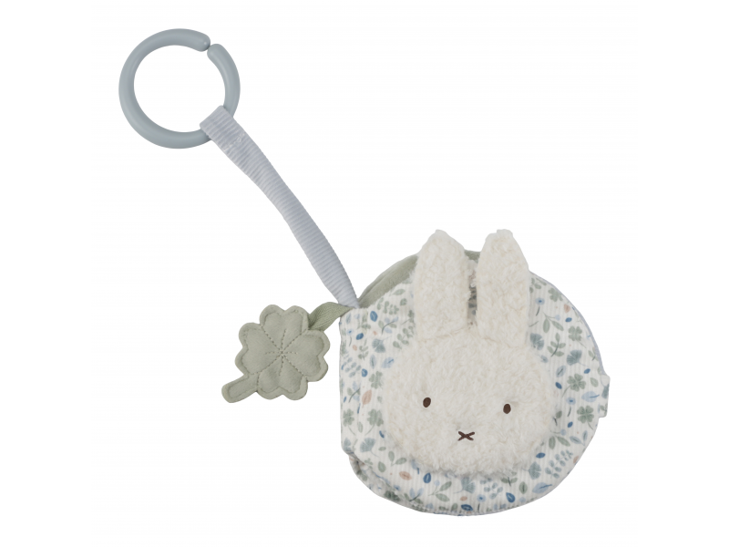 E-shop Little Dutch Závesná textilná knižka králiček Miffy Lucky Leaves