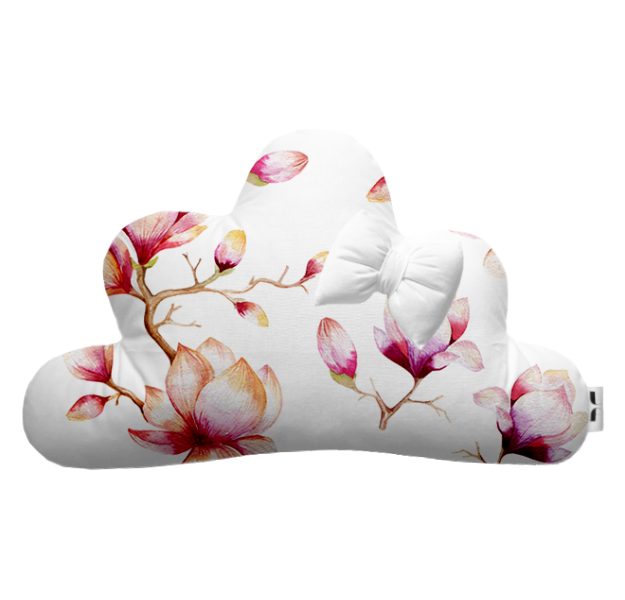 E-shop LevinFelin Vankúš Oblak bavlnený (35x20cm), magnólia