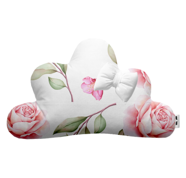 E-shop LevinFelin Vankúš Oblak bavlnený (35x20cm), ruže