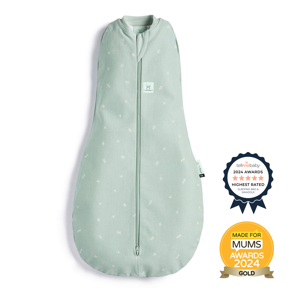 E-shop ERGOPOUCH Zavinovačka a vak na spanie 2v1 Cocoon Sage 6-12 m, 8-10 kg, 0,2 tog