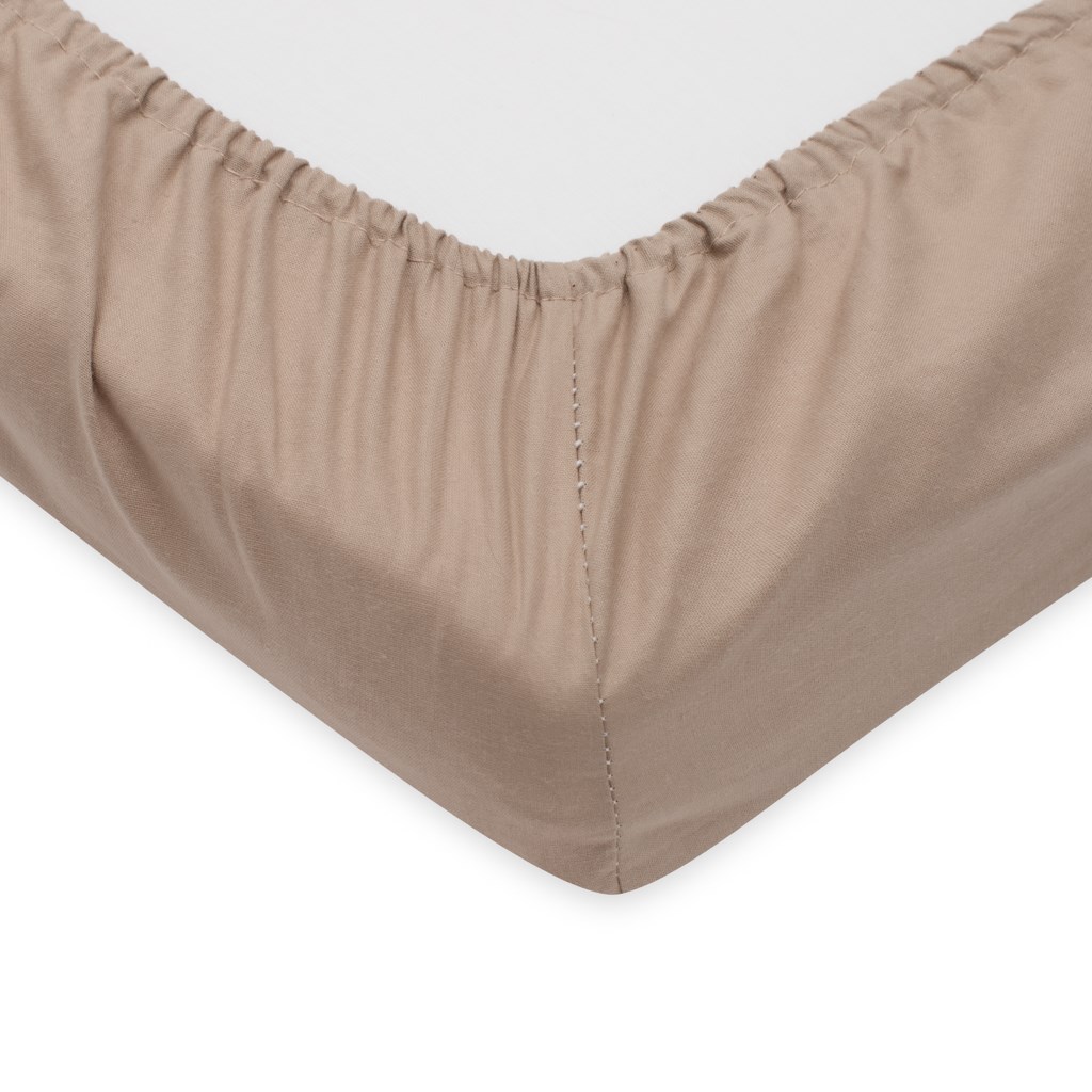 E-shop Bavlnené prestieradlo do postieľky New Baby 120x60 cm cappuccino - 57436