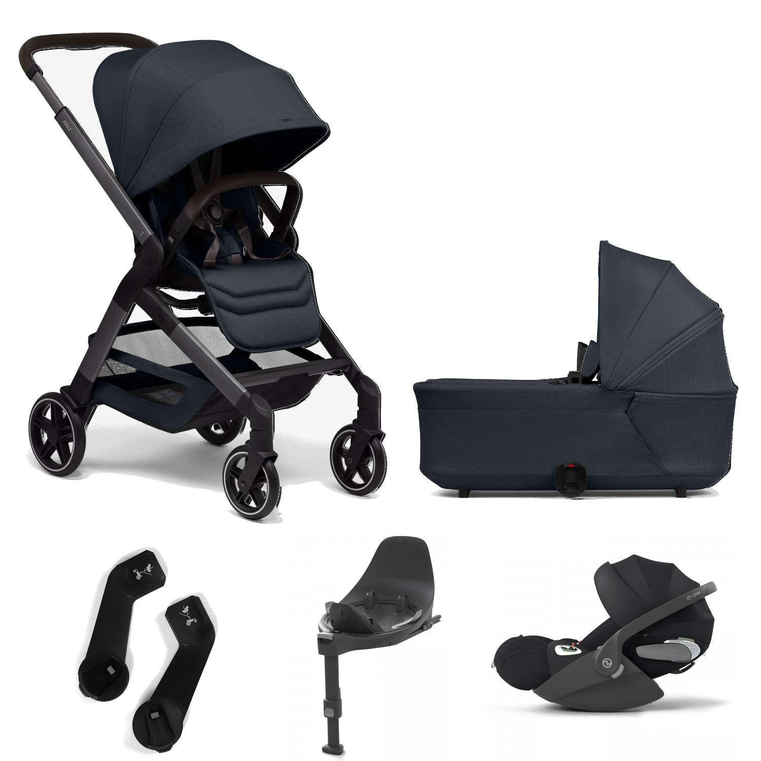 E-shop Joolz výhodný set Hub² + Cybex Cloud T Plus + Base T, Navy blue