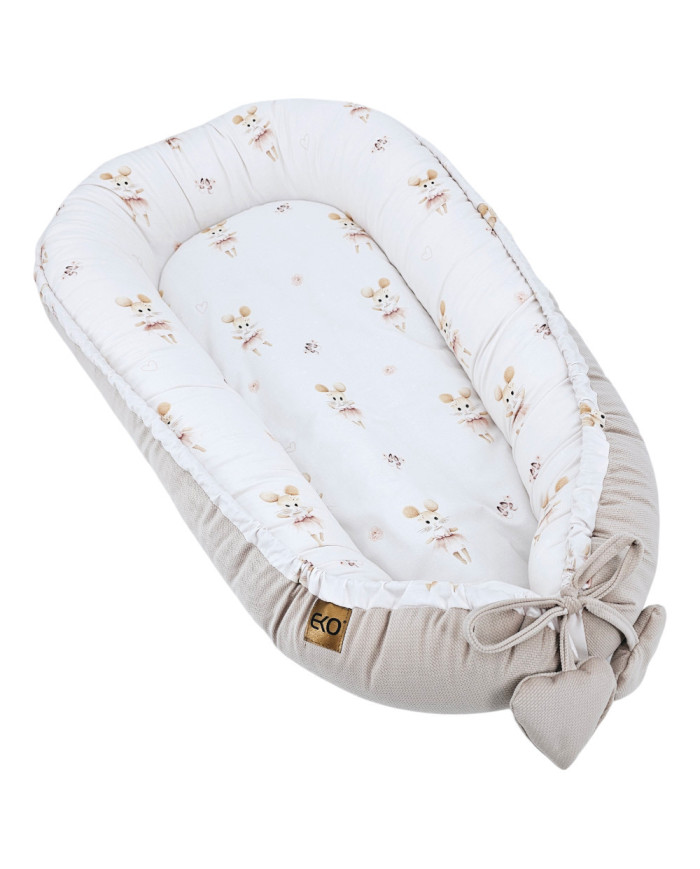 E-shop EKO VELVET kokon pre bábätko CO-09 Ballerina Mouse