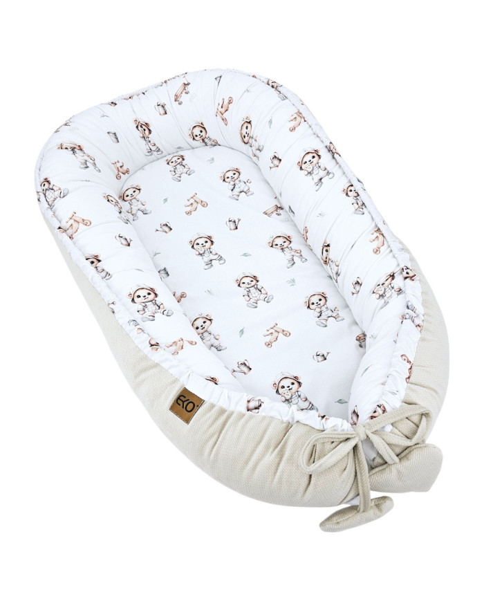 E-shop EKO VELVET kokon pre bábätko CO-09 Gardener Bear