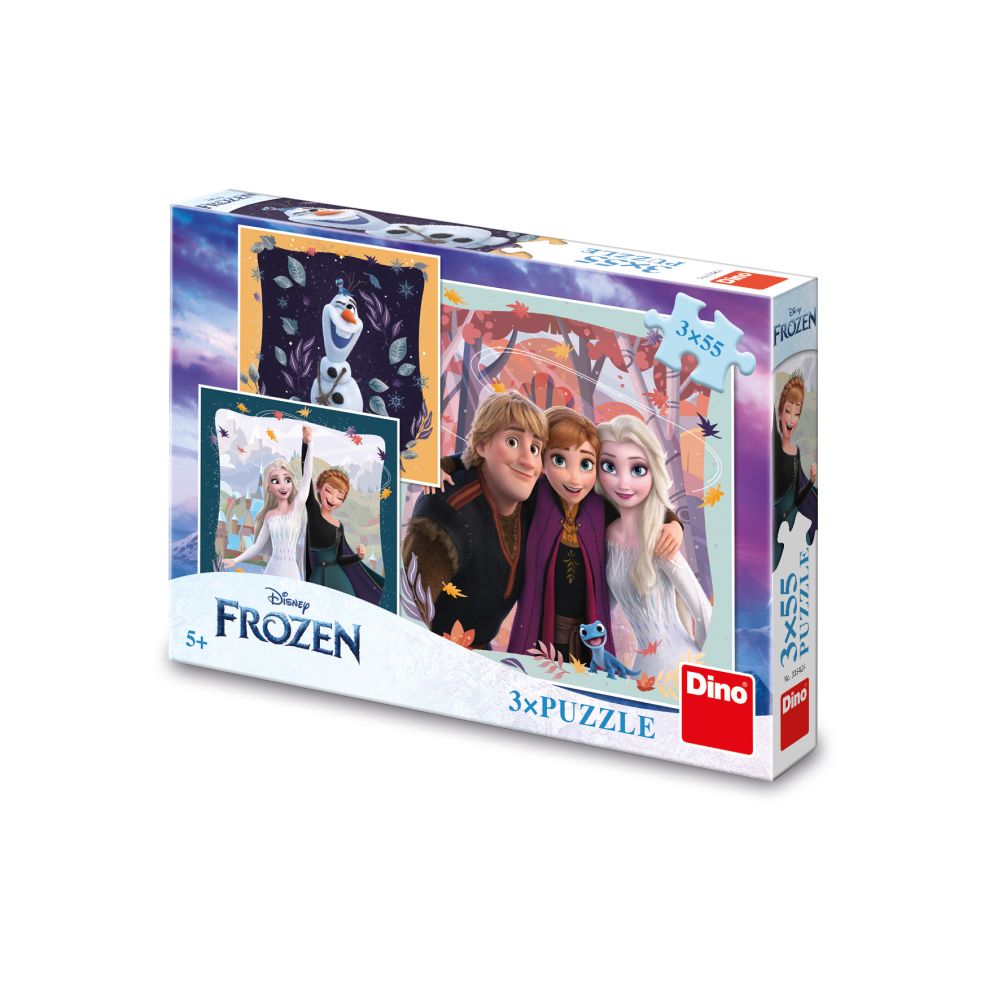 E-shop Dino FROZEN: RADOSTNÁ JESEŇ 3x55 Puzzle