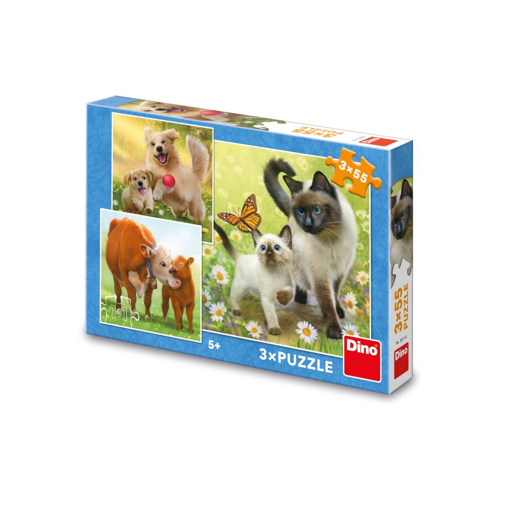 E-shop Dino RODINKA 3x55 Puzzle