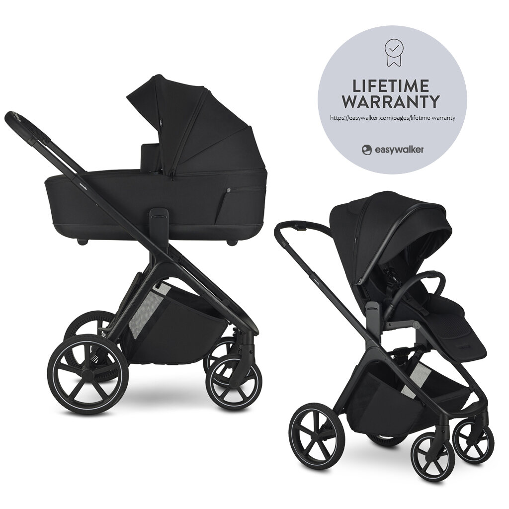 E-shop EASYWALKER Kočík kombinovaný Zoey Pure Black