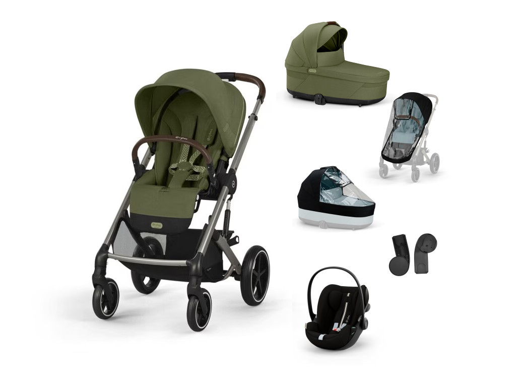Cybex Balios S LUX, bundle set L 2025, moss green
