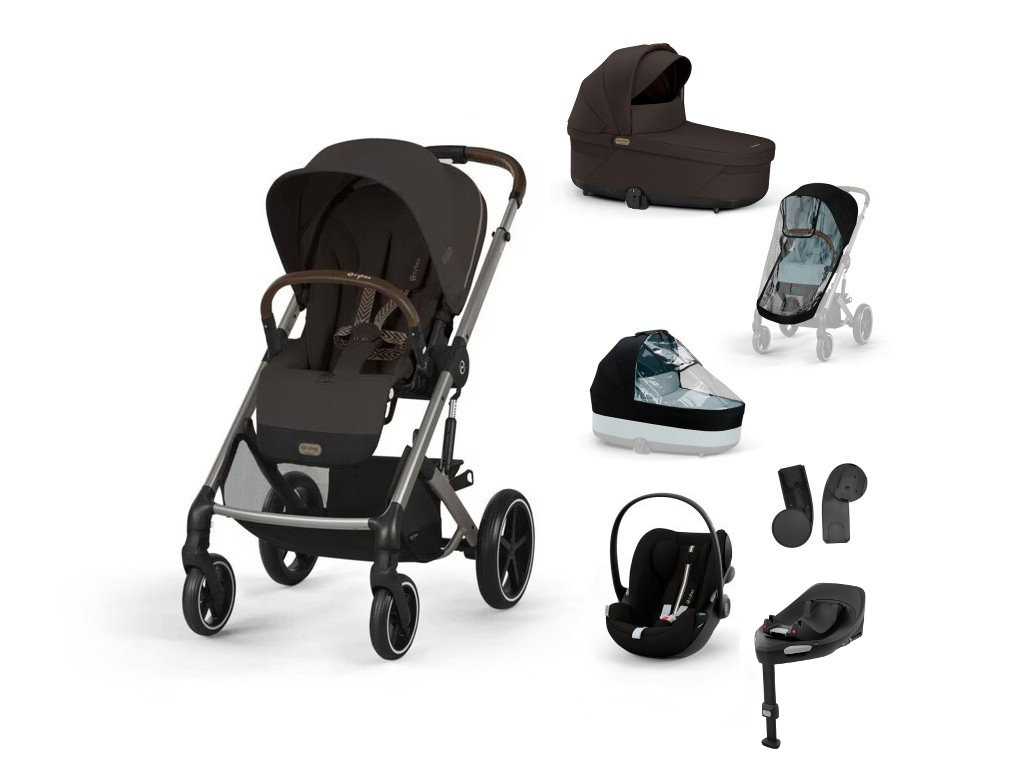 E-shop Cybex Balios S LUX, bundle set XL 2025, chocolate brown