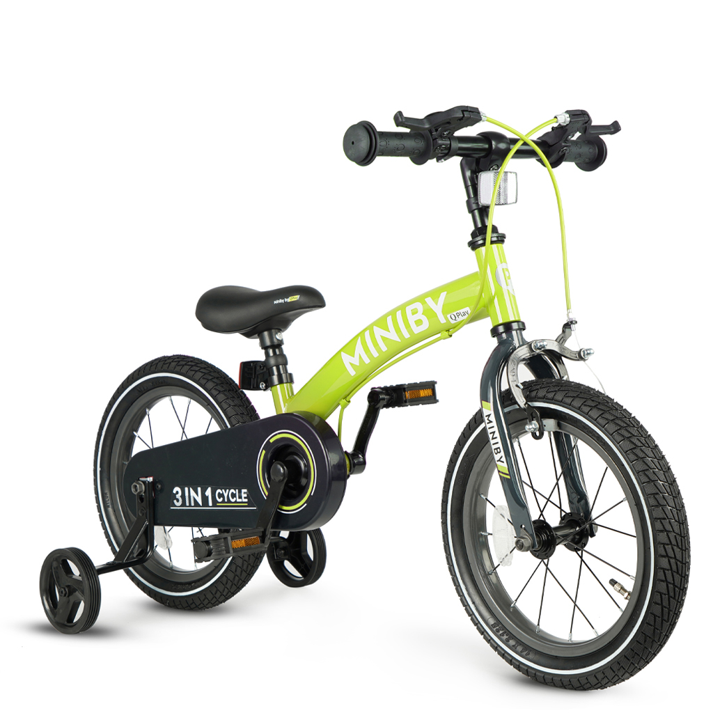 E-shop QPLAY Bicykel Miniby 3v1 Green, vek 2 - 8 rokov