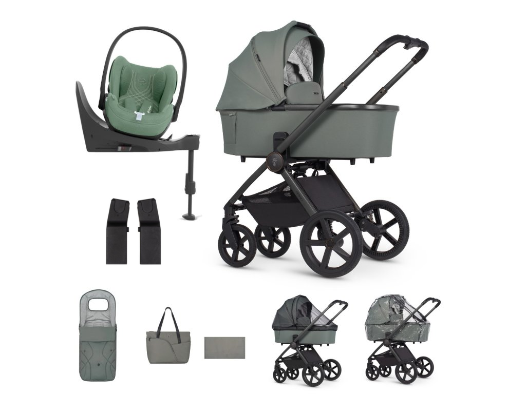 E-shop Venicci kočík Tinum UPline 2, Aloe + Cybex Cloud T Plus so základňou