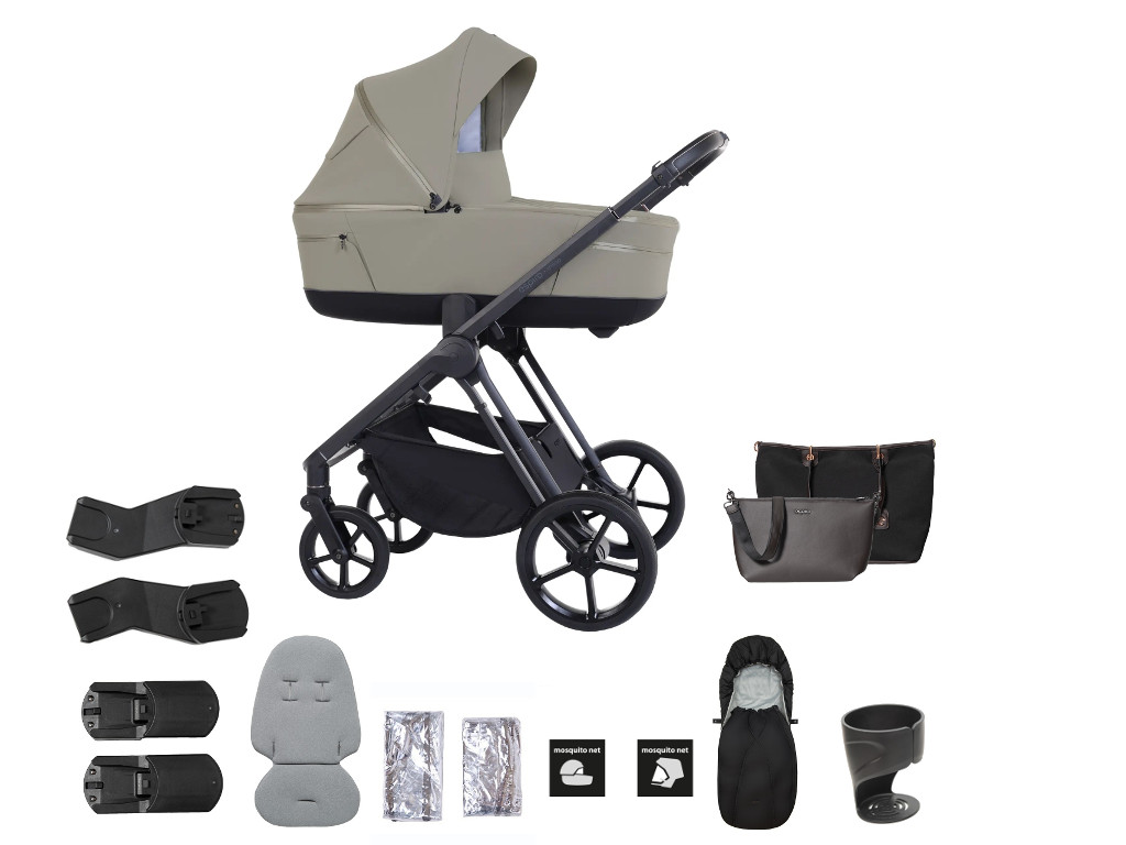 ESPIRO Kočík kombinovaný Miloo 2025 s botahou výbavou, 217 Cashmere Beige