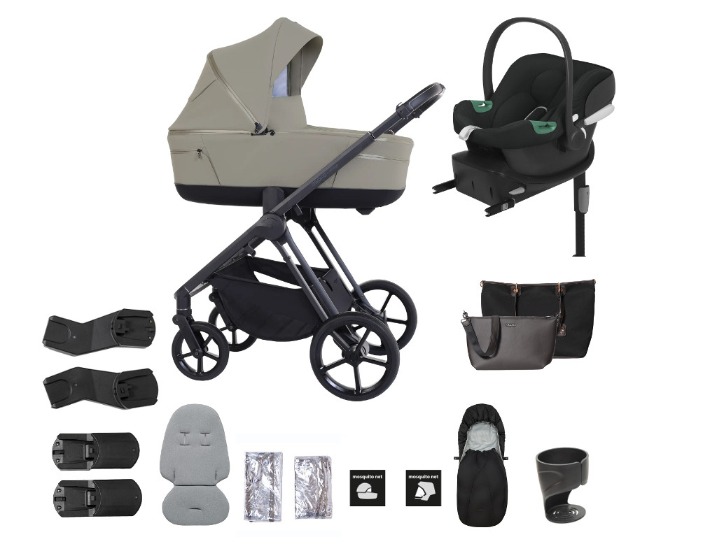 ESPIRO výhodný set Miloo 2025 + Cybex Aton B2 so základňou, 217 Cashmere Beige
